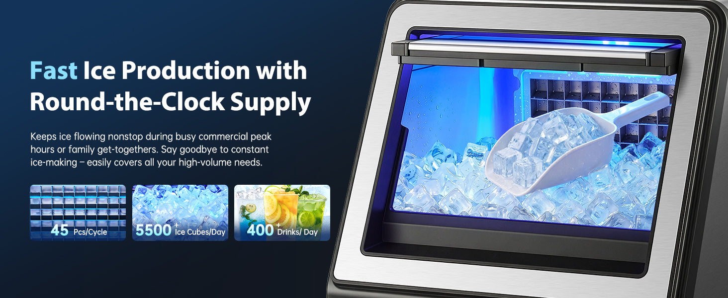 Fast Ice Production withRound-the-Clock Supply