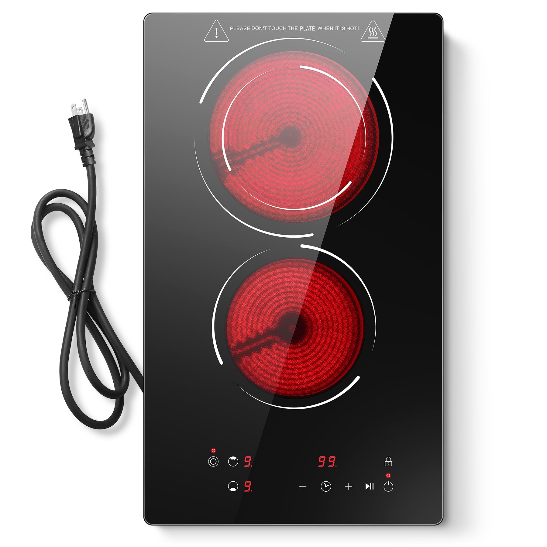 CHA18V12E – 12-Inch 2-Burner Electric Ceramic Cooktop