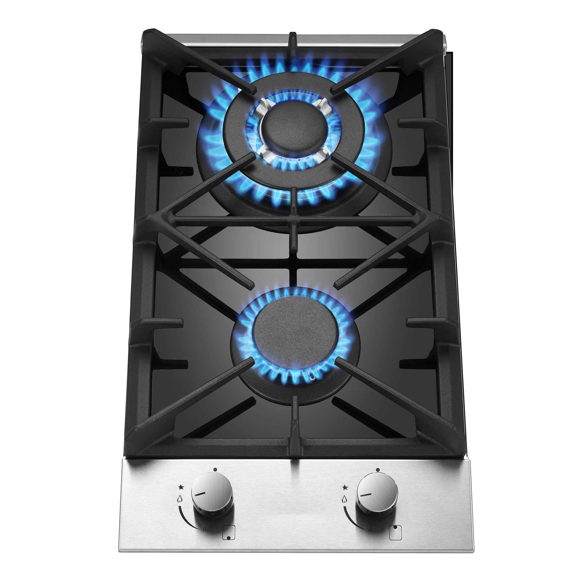 GC001-122G - 12 inch - 2 Burner Built-in Propane Gas Cooktop