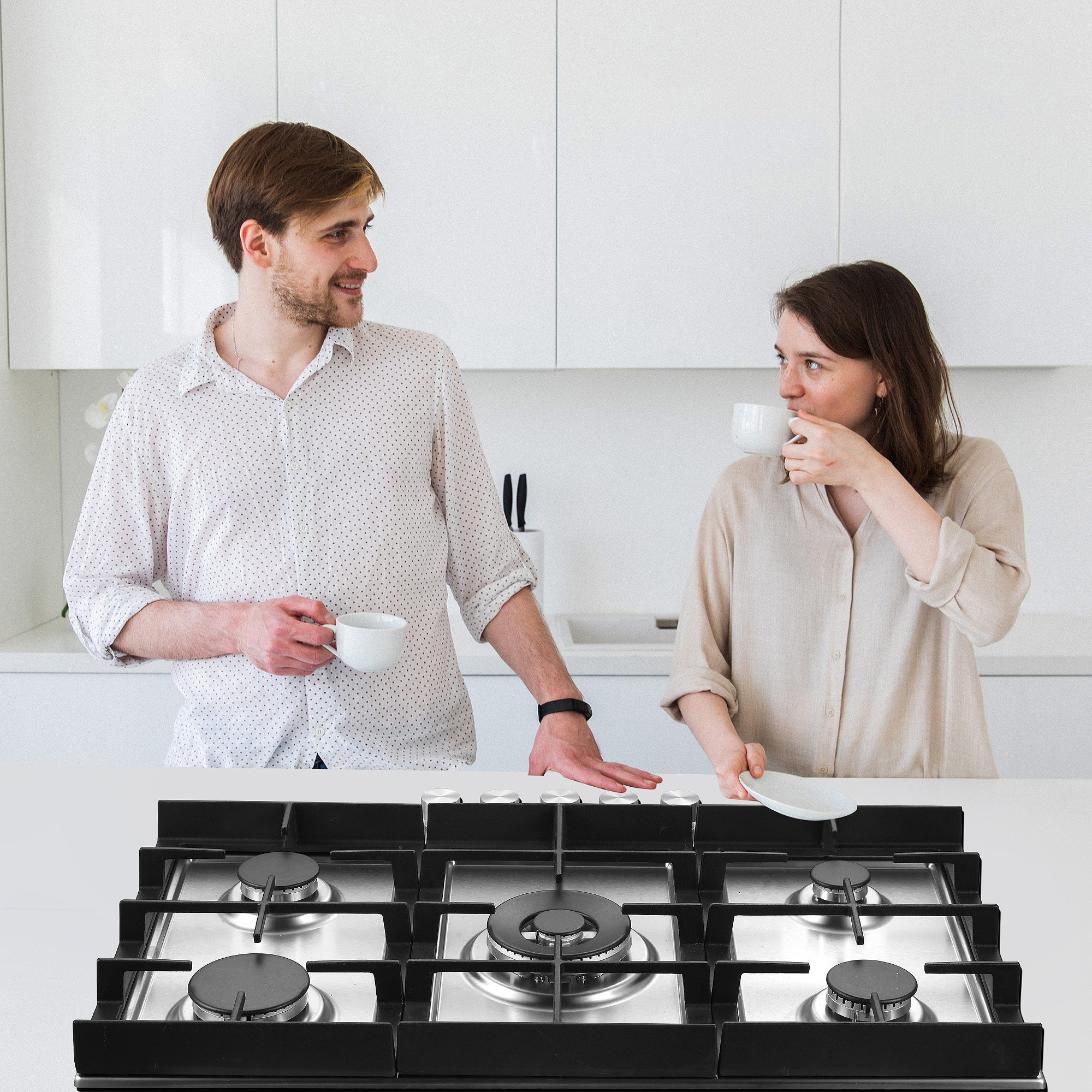 GC002-305S-J - 30 inch - 5 Burners Built-in Stainless Steel Gas Cooktop