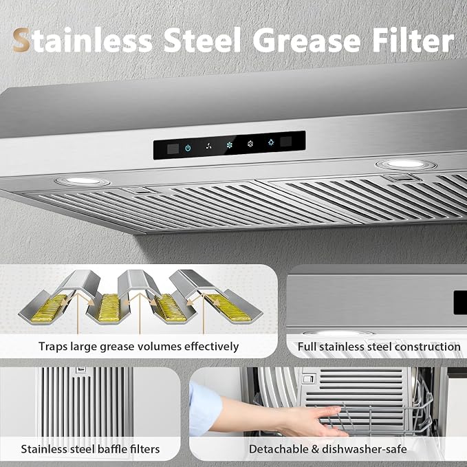 RHA30GDS6 – 30-Inch 800 CFM Gesture-Control Under-Cabinet Range Hood