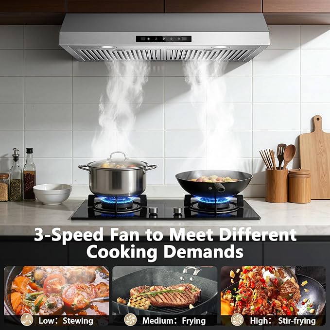 RHA30GDS6 – 30-Inch 800 CFM Gesture-Control Under-Cabinet Range Hood