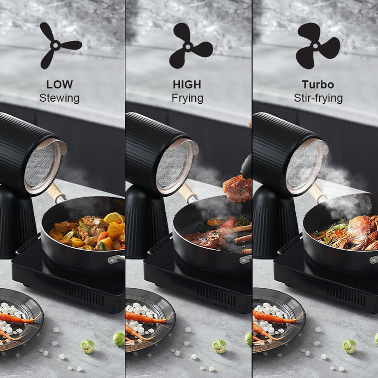 ZMS-TBX8 - Portable Range Hood with Detachable Filters