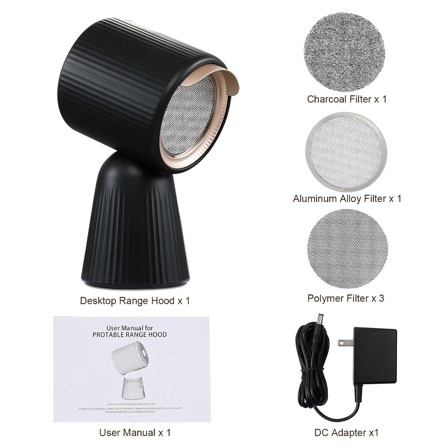 ZMS-TBX8 - Portable Range Hood with Detachable Filters