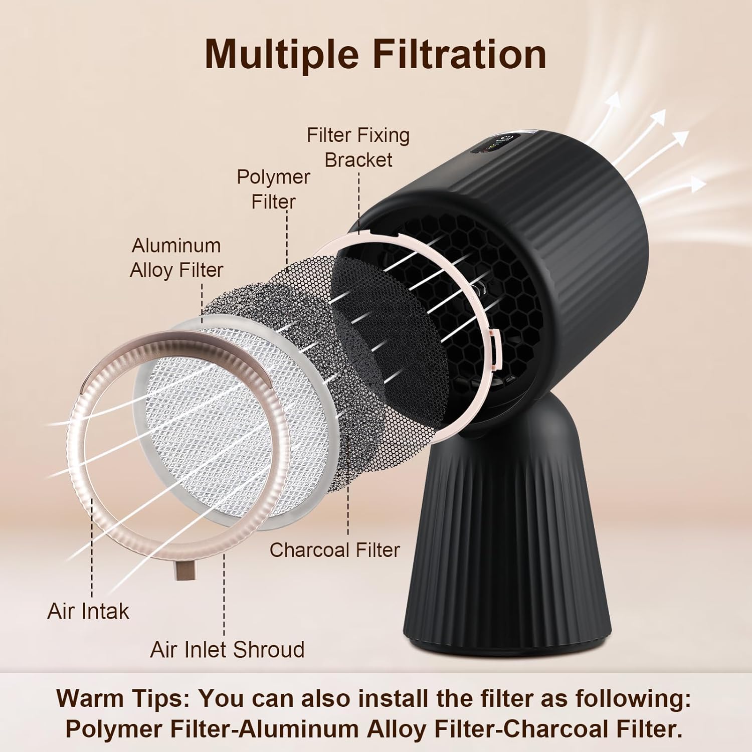 ZMS-TBX8 - Portable Range Hood with Detachable Filters