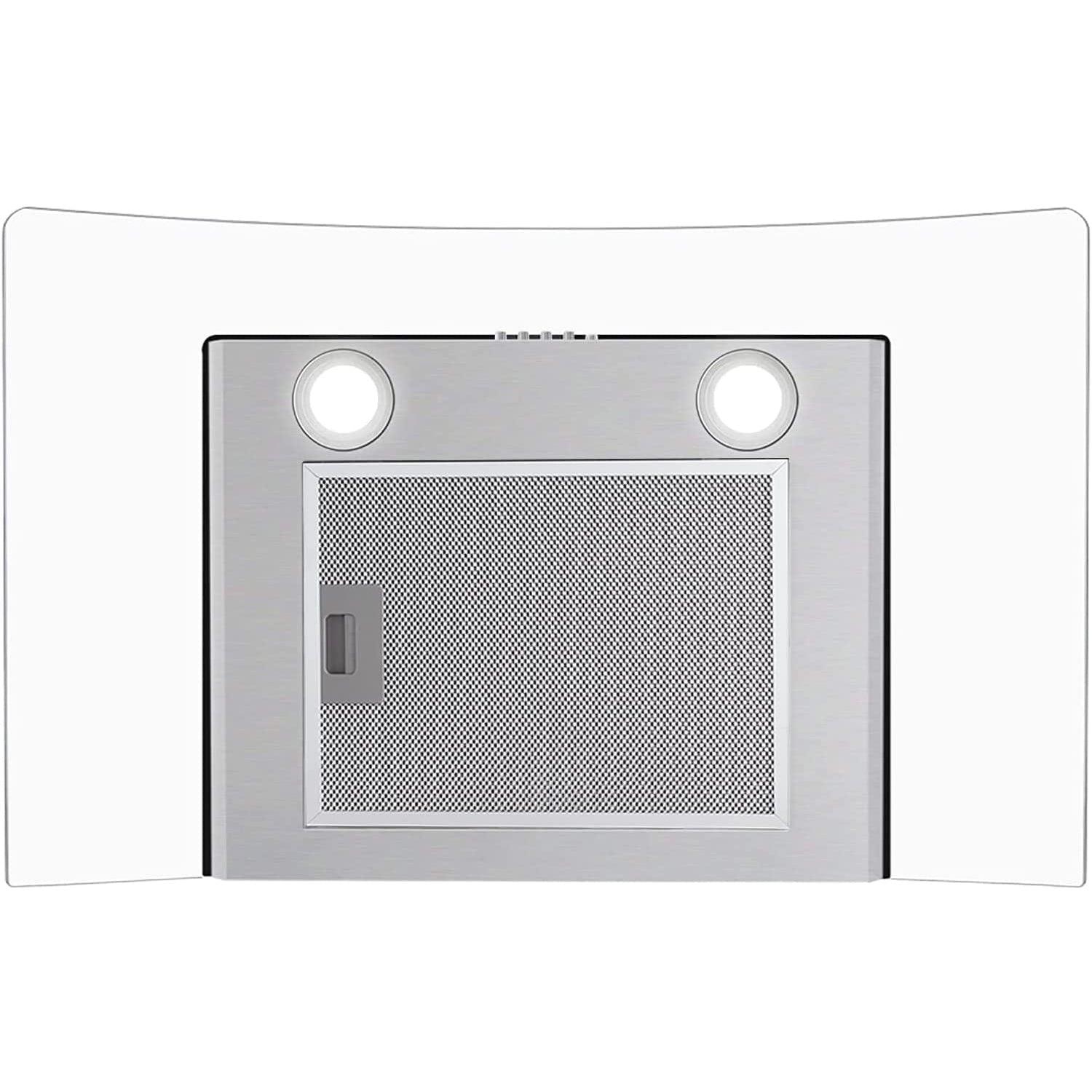 Tieasy 30 Inch Wall Mount Kitchen Hood with DuctedDuctless Convertible Duct - 3375A