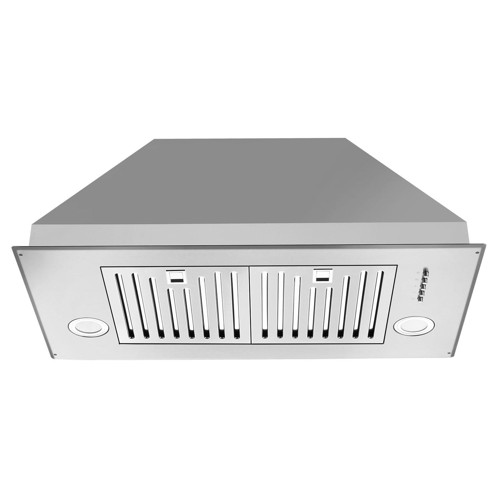 Tieasy 30 inch Insert Range Hood 600 CFM Built-in Range Hood Stainless Steel Vent