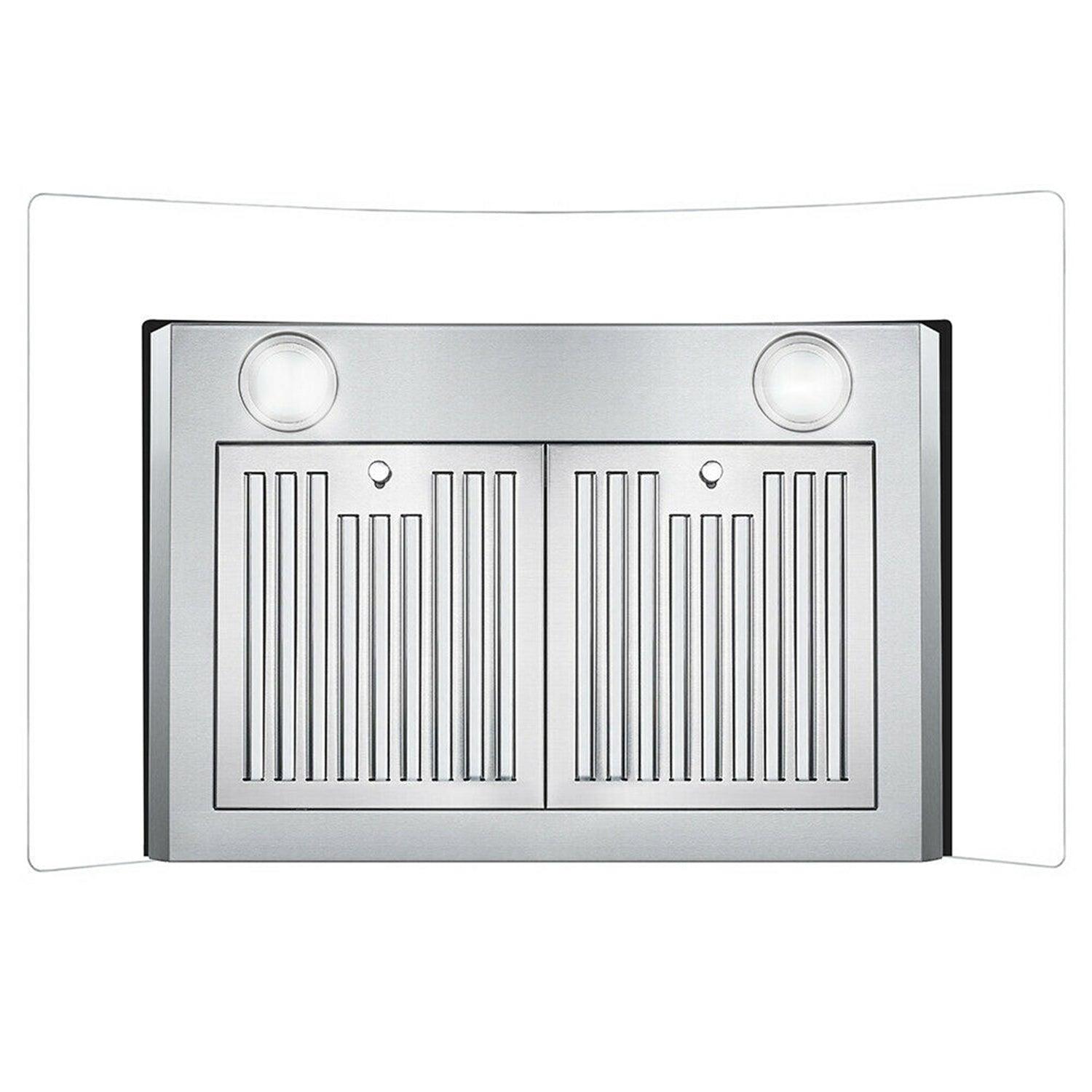 Tieasy 30 inch Wall Mount Range Hood 700 CFM 3 Speed Fan Stainless Steel Filters