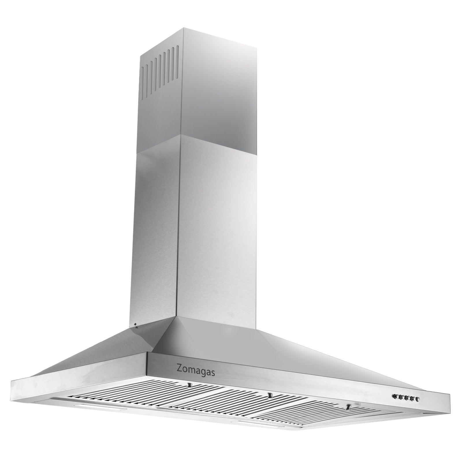 Tieasy 36 Inch Wall Mount Range Hood 3 filters and 2 x 2W LED Lights
