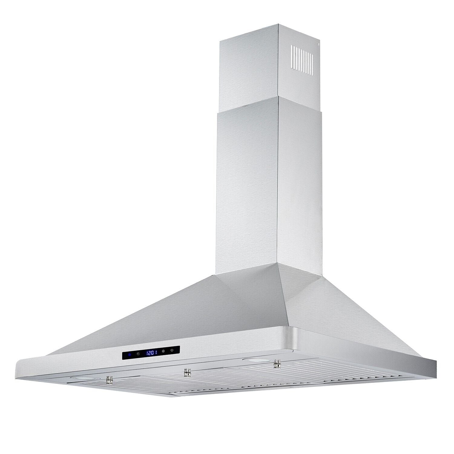 Tieasy 36in Wall Mount Hood Stainless Steel Kitchen Stove Vent 700CFM 3-Speed Fan - 1090