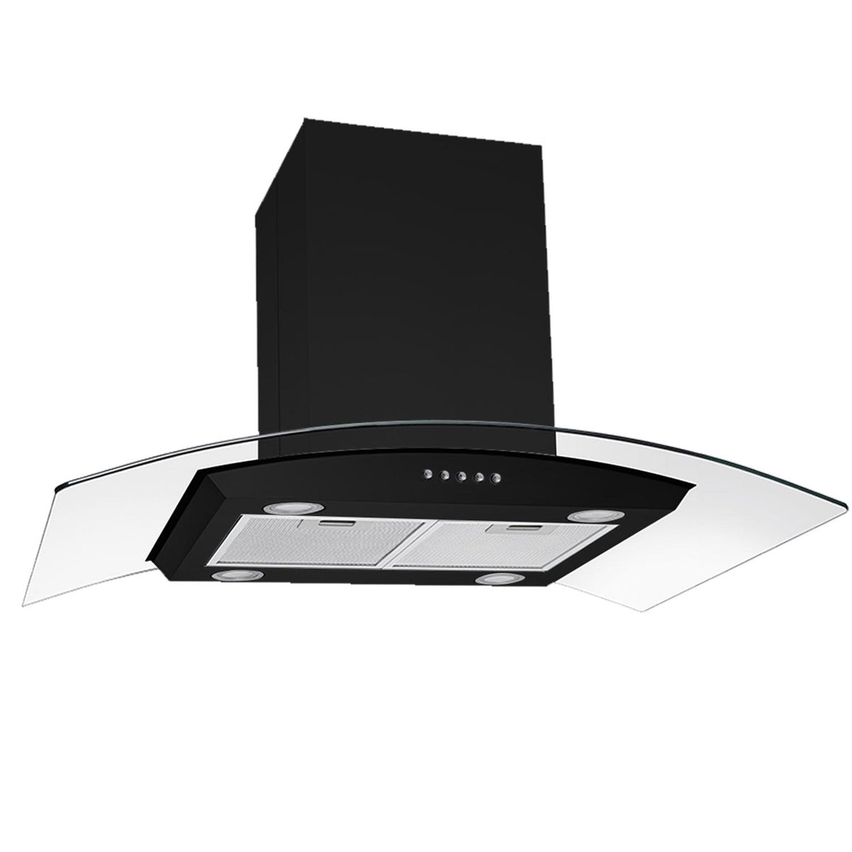 Tieasy Island Range Hood 30 inch Range Hood 700 CFM with 3 Speed Fan Aluminum Filter