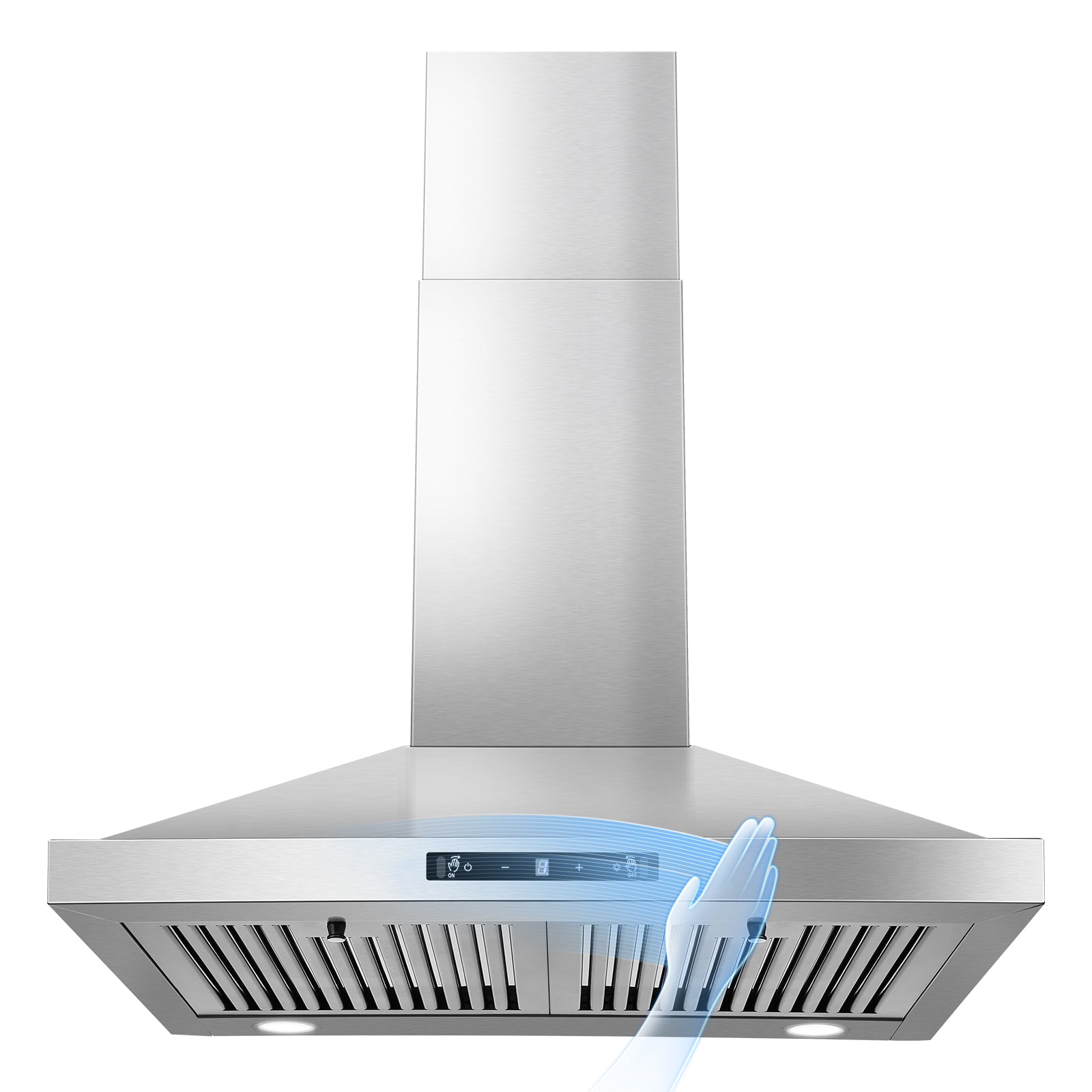 ZMS-1760TS- 24 Inch Wall Mount Range Hood - 450CFM Ducted/Ductless Range Hood