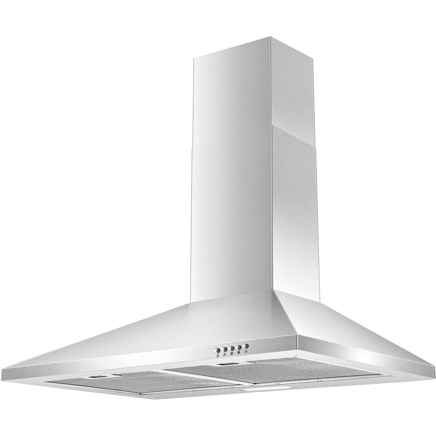 Tieasy 30 Inch Wall Mount 450 CFM Range Hood in Stainless Steel with Ducted/Ductless- US1001G75A