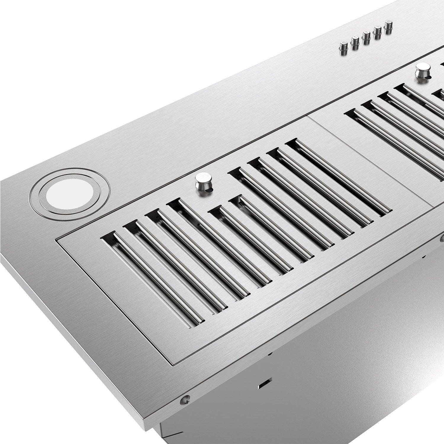 Tieasy 36 Inch 600CFM Built-in Range Hood Competent for Heavy-Duty Cooking