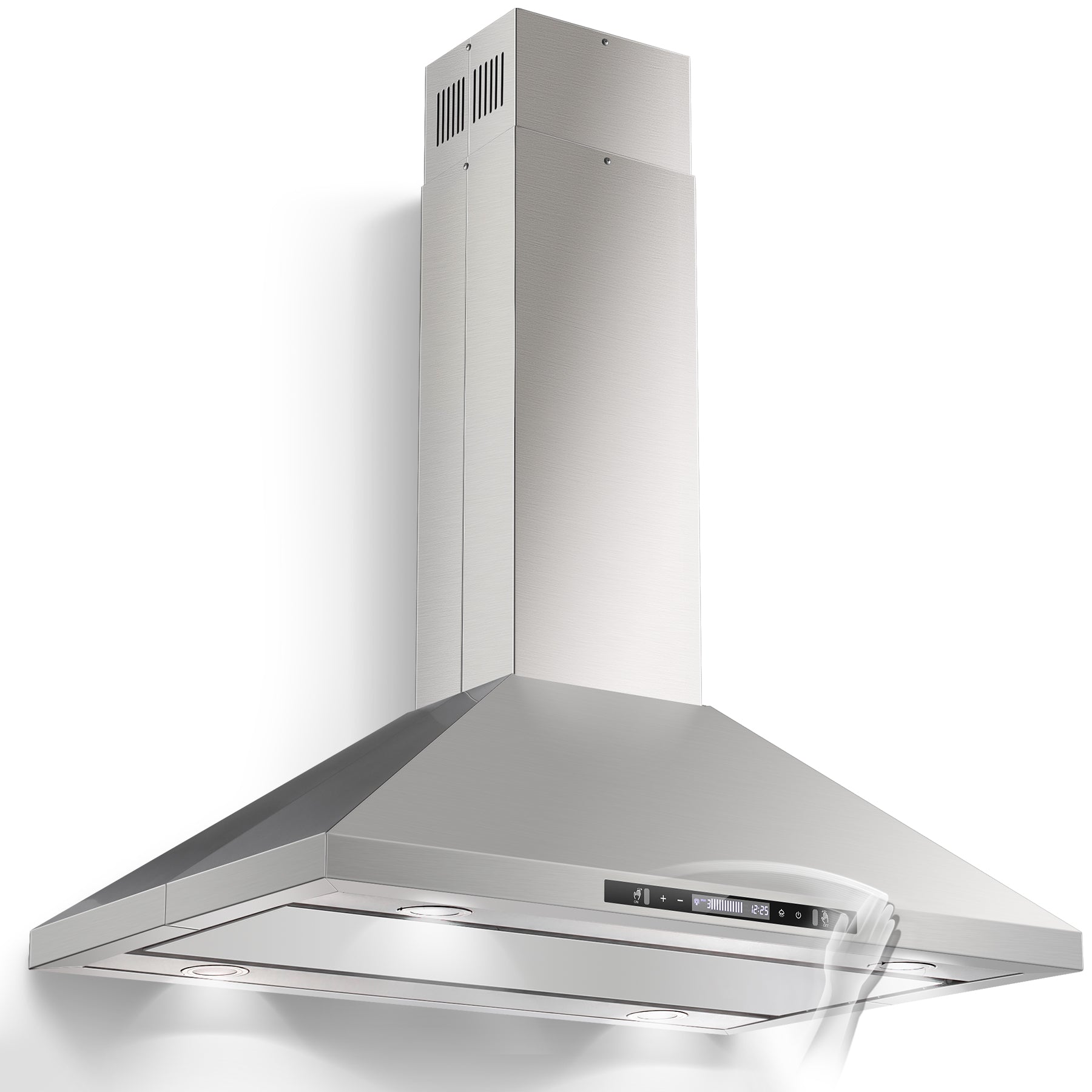 USGI1690 - 36 inch Island Range Hood, 700 CFM Kitchen Hood Vent with Gesture Sensing &Touch Control,Ducted/Ductless