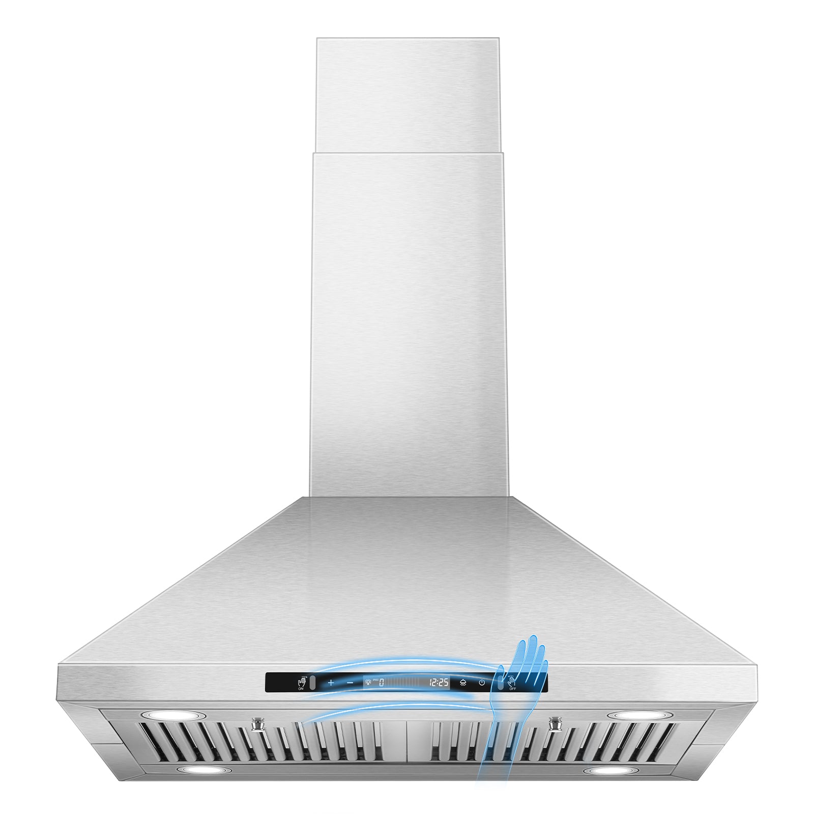 USGI1775B -30 Inch Island Range Hood, 700 CFM Vent Hood with Gesture/Touch Control