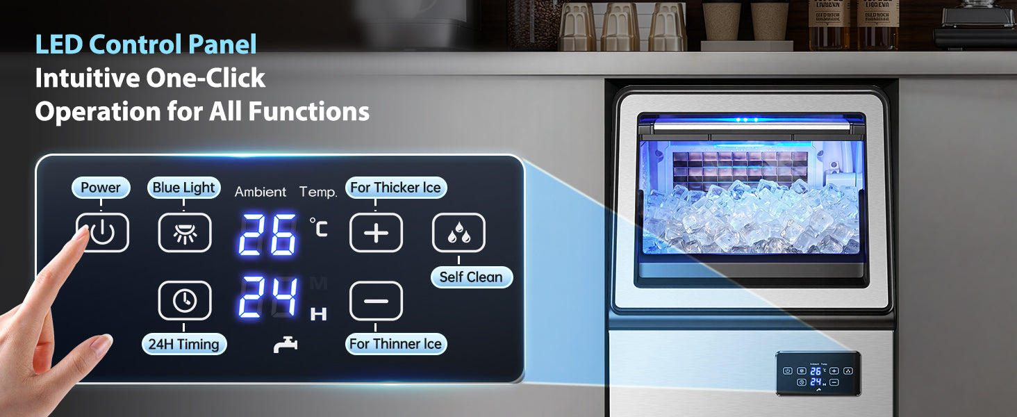 LED Control PanelIntuitive One-Click
Operation for All Functions