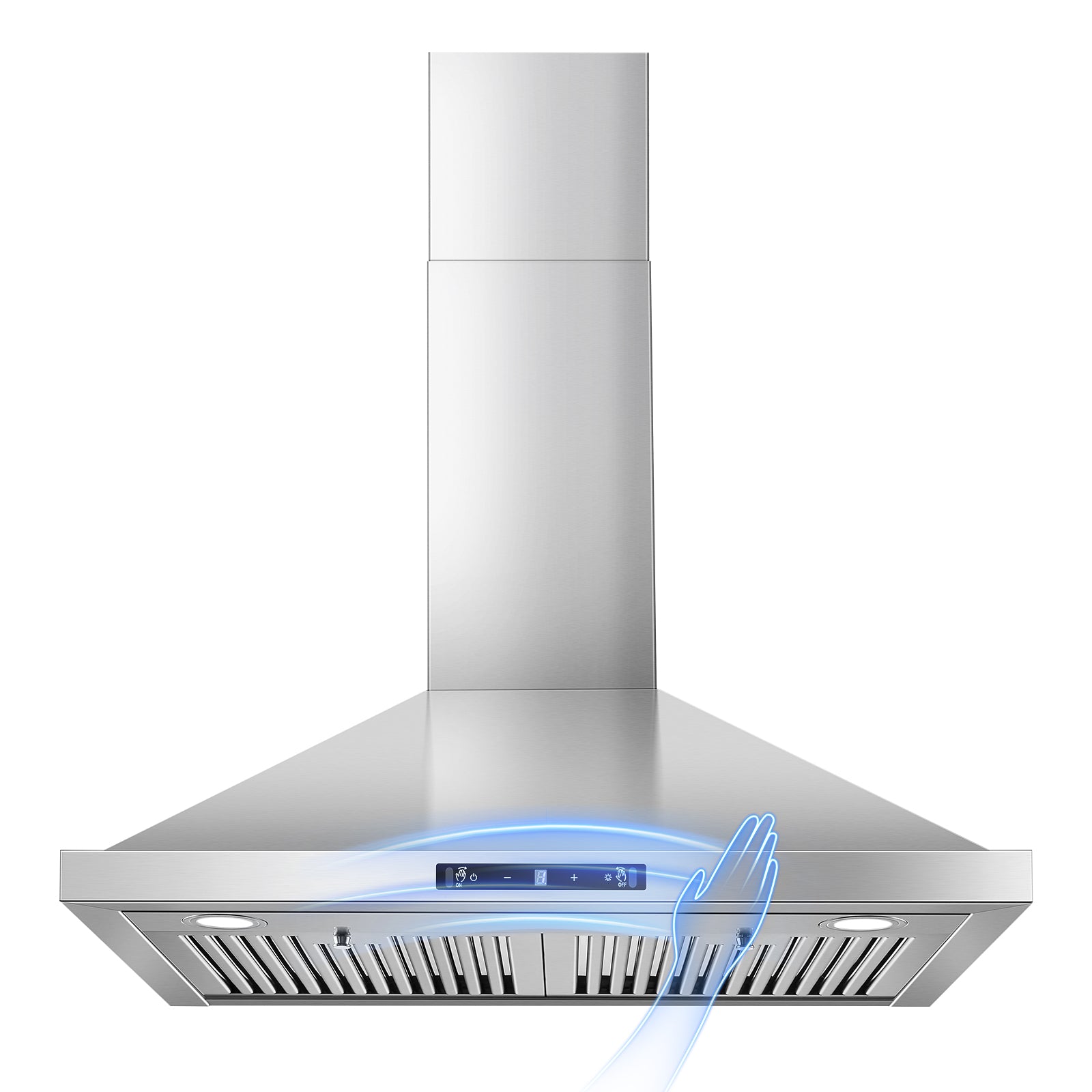 USGD0775 - 30 inch Wall Mount Range Hood , 700 CFM with Gesture Sensing & Touch Control, Ducted/Ductless, Stainless Steel Stove Vent Hood