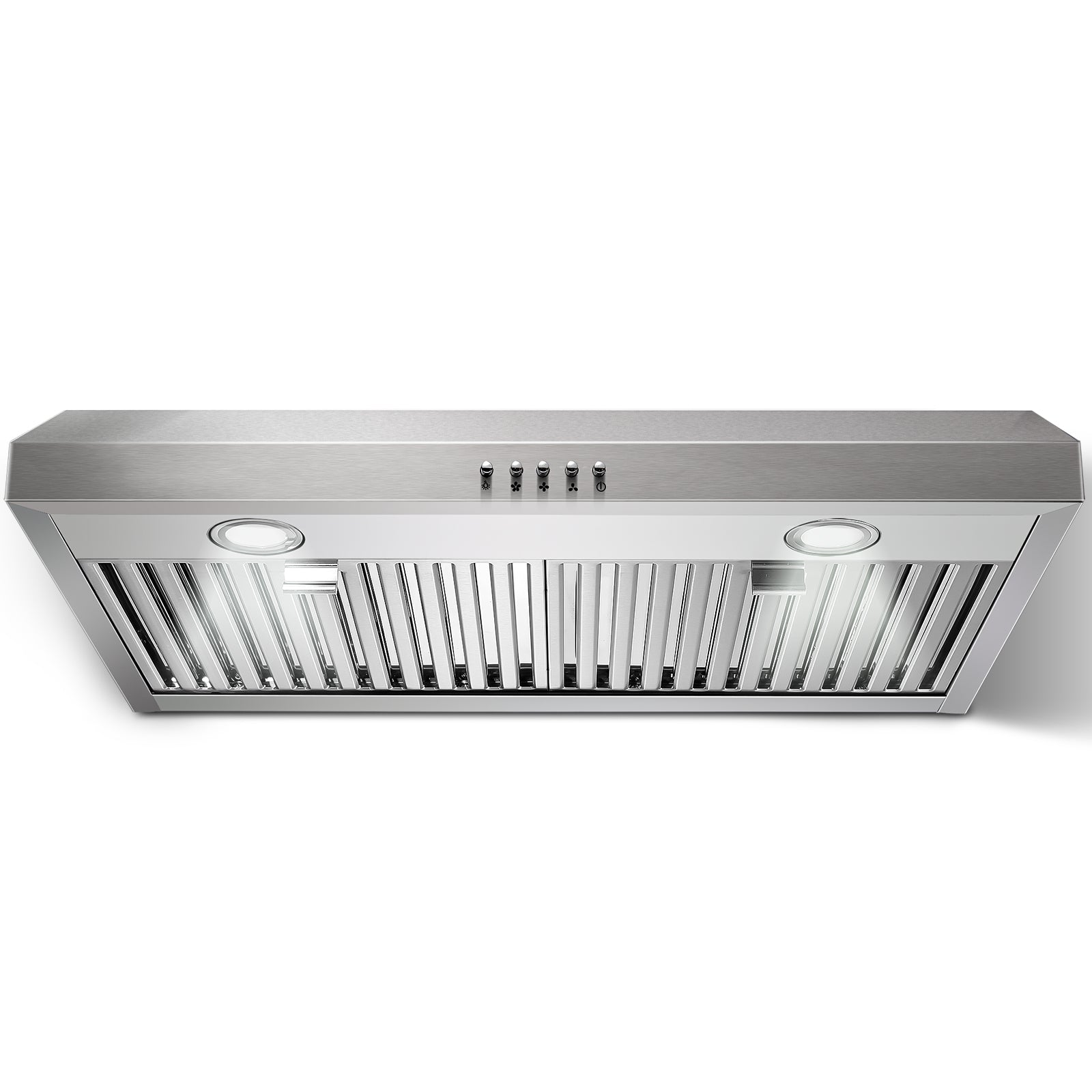 US0475BT - 30 Inch - 700 CFM - Under Cabinet,Stainless Steel Ducted/Ductless Range Hood 30 inch,3 Venting Ways Stove Hood, 3 Speed Exhaust Fan,Push Button Control