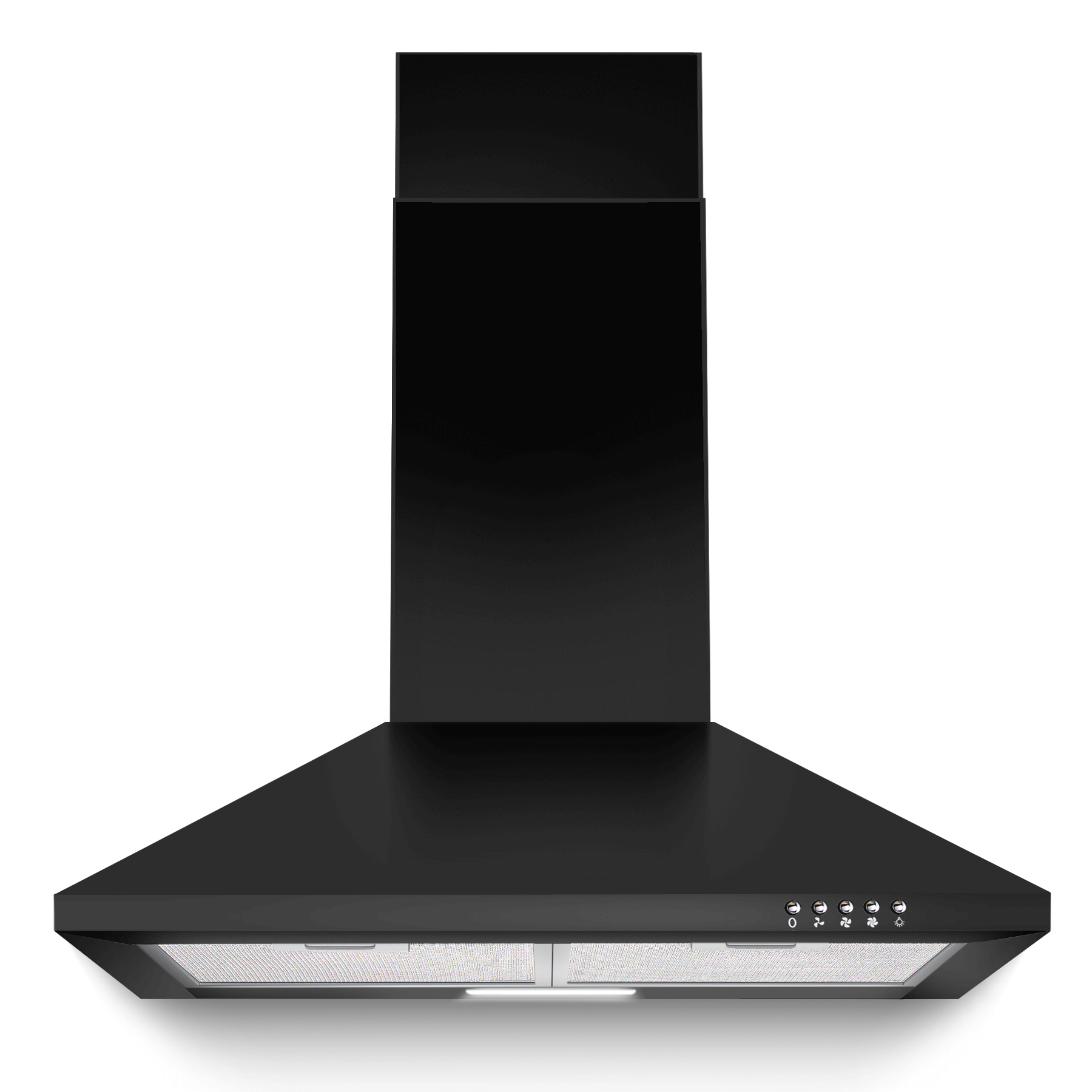 US1001G60BPA -24 inch Wall Mount Range Hood, 450 CFM  Dcted/Ductless Black Vent Hood