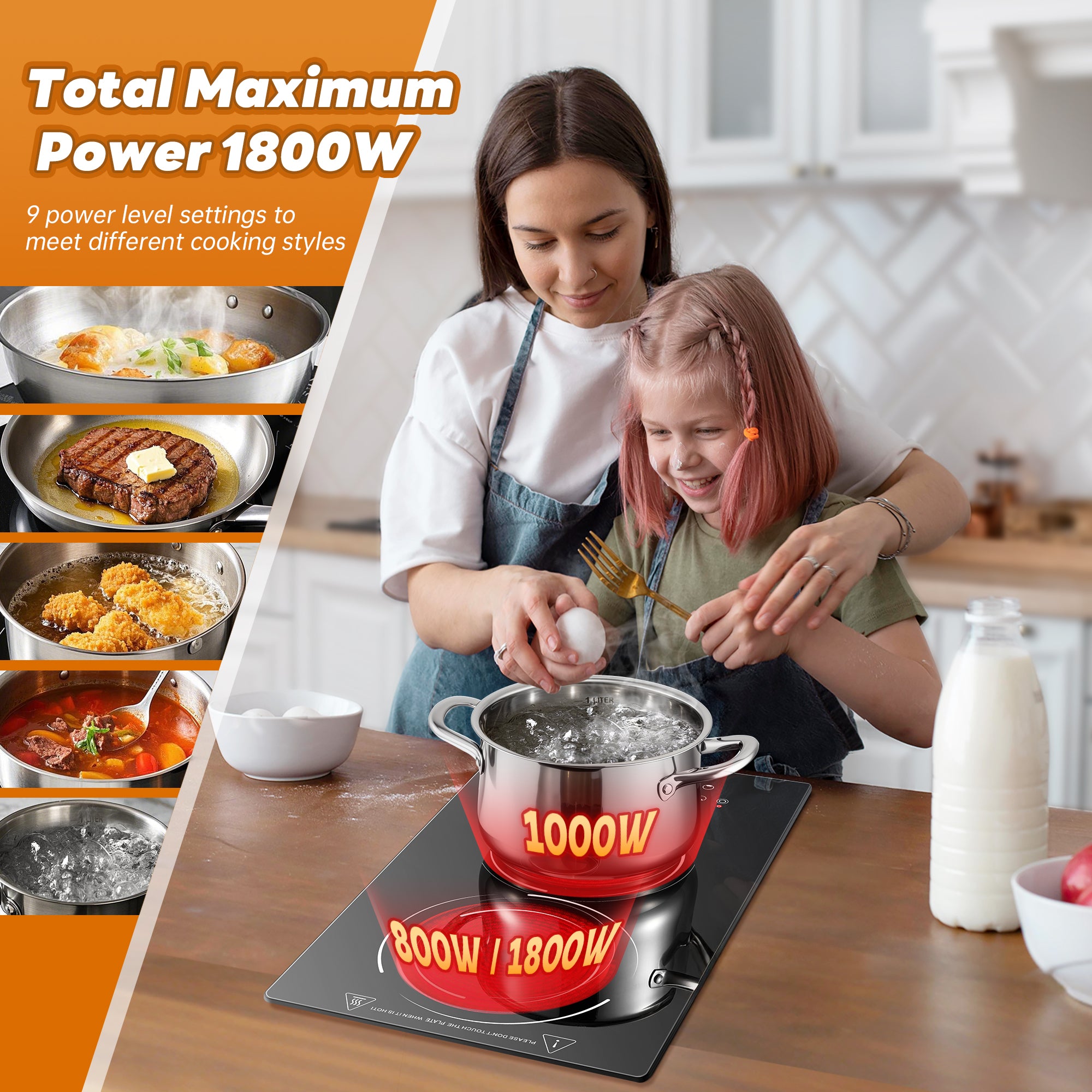 CHA18V12E – 12-Inch 2-Burner Electric Ceramic Cooktop