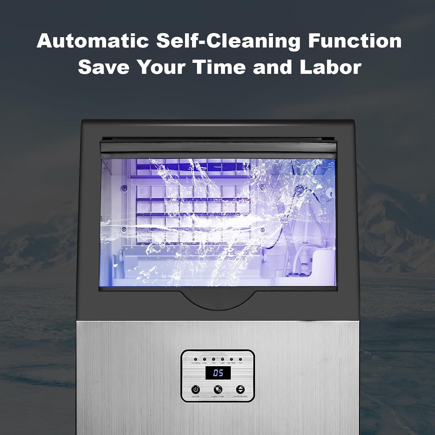 FM-CIM-320F – 100 lb/day Undercounter Ice Maker with 25 lb Storage