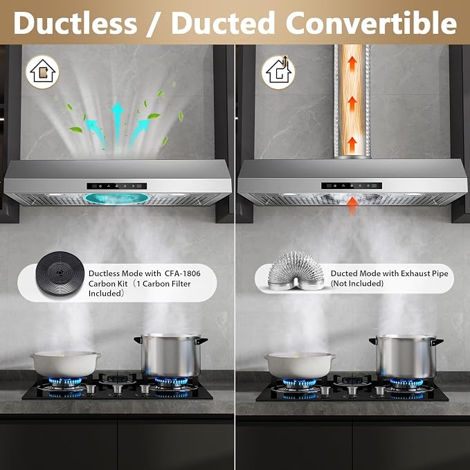 RHA30GDS6 – 30-Inch 800 CFM Gesture-Control Under-Cabinet Range Hood