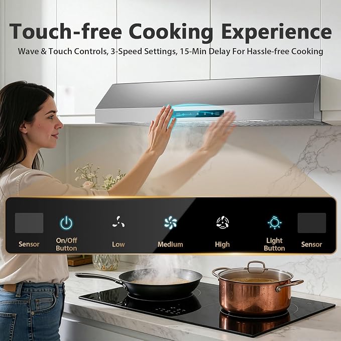 RHA30GDS6 – 30-Inch 800 CFM Gesture-Control Under-Cabinet Range Hood