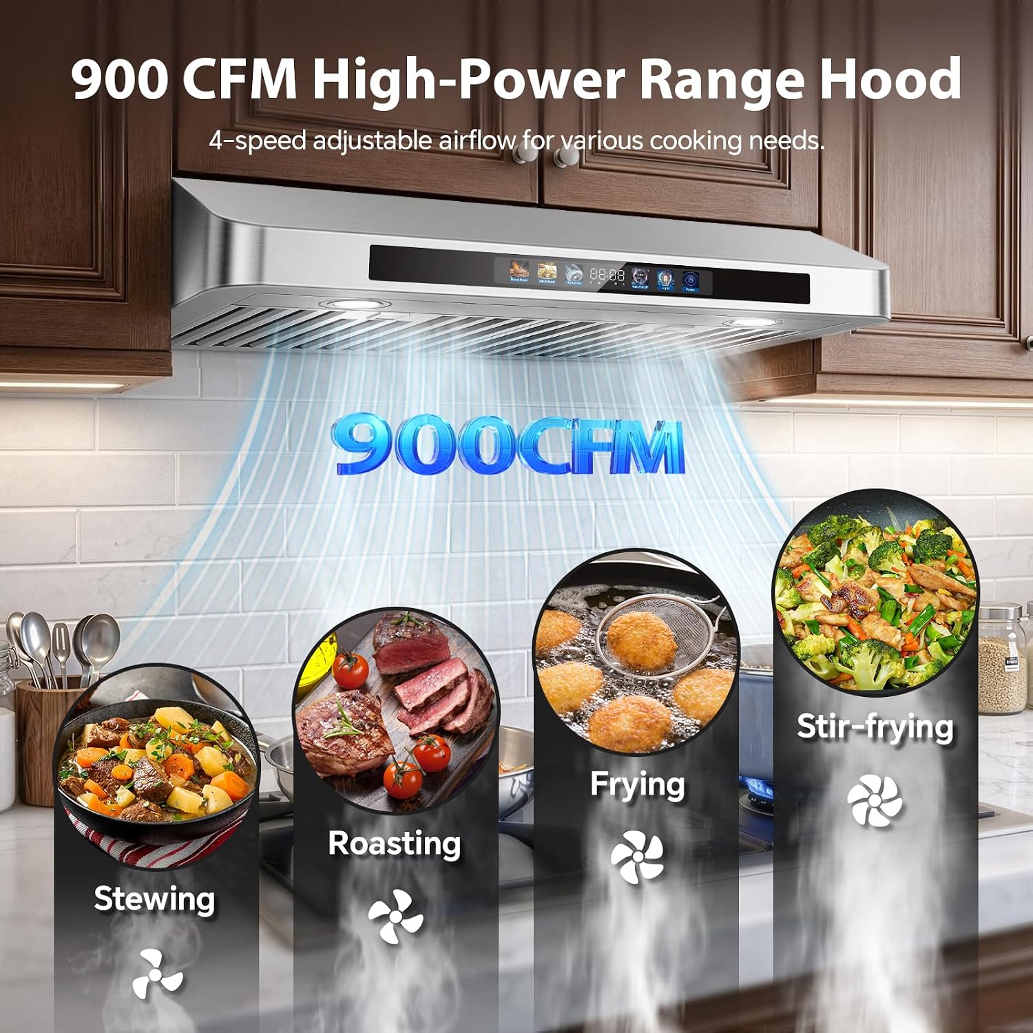 RHA30GDT5 – 30-Inch 900 CFM Smart-Control Under-Cabinet Range Hood