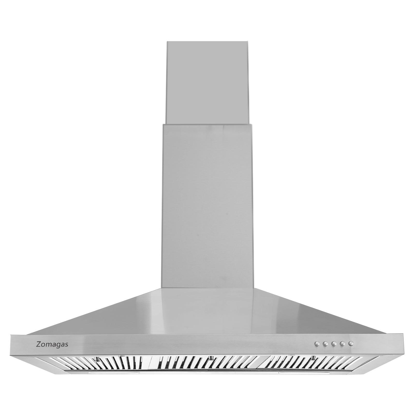 Tieasy 36 Inch Wall Mount Range Hood 3 filters and 2 x 2W LED Lights 