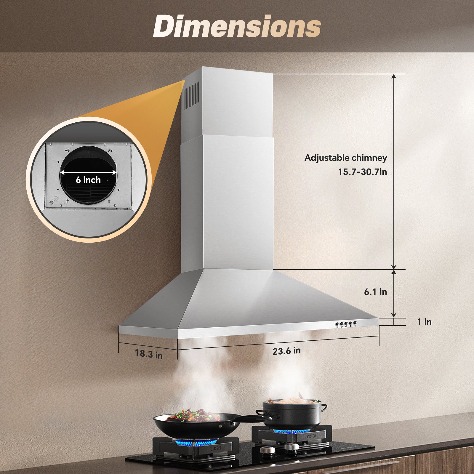 US1001G60A - 24 Inch - 450 CFM Ducted/Ductless